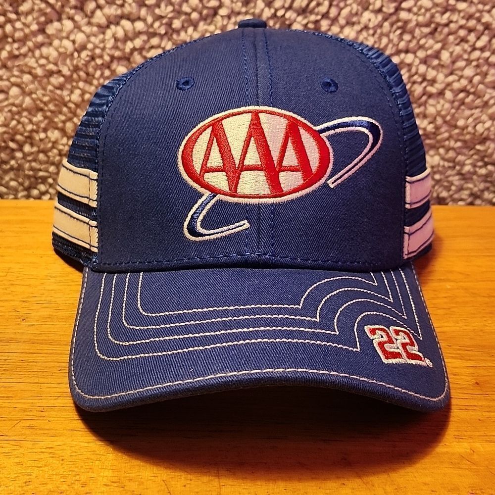 Penske Racing Nascar AAA Joey Logano Trucker Snapback Hat - New
